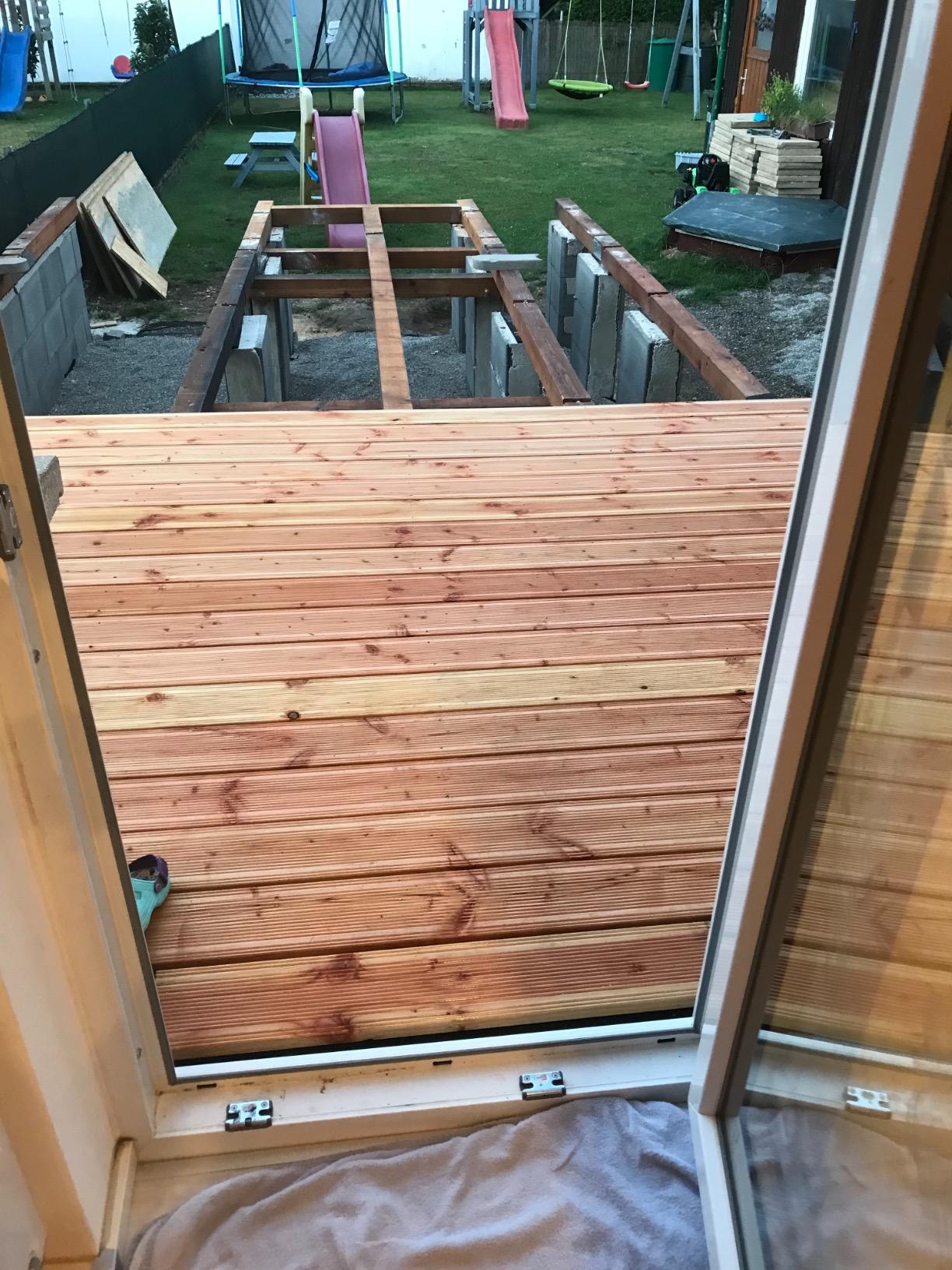 Terrasse gerettet