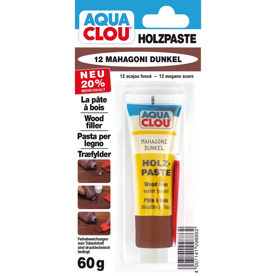 clou-holzpaste-holzspachtel-mahagoni-dunkel-60-g image 1