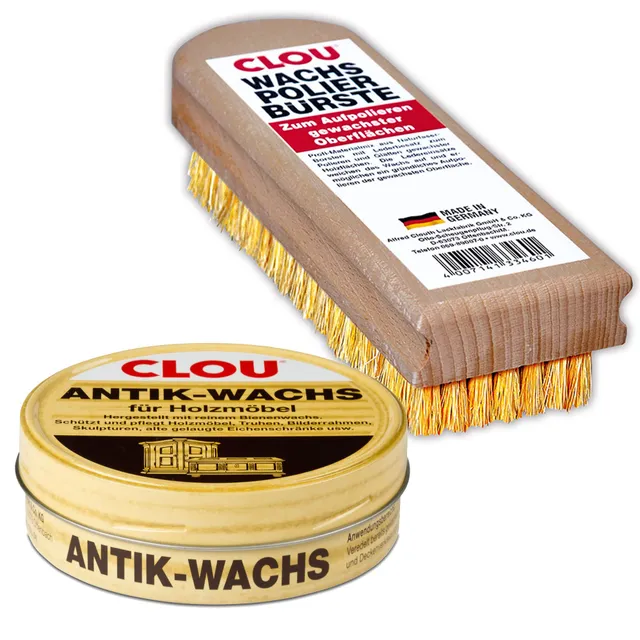 clou-antik-wachs-farblos-200-ml-mit-wachspolierb-rste image 1